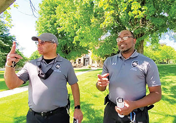 Wartburg Security briefly joins black lives matter protest